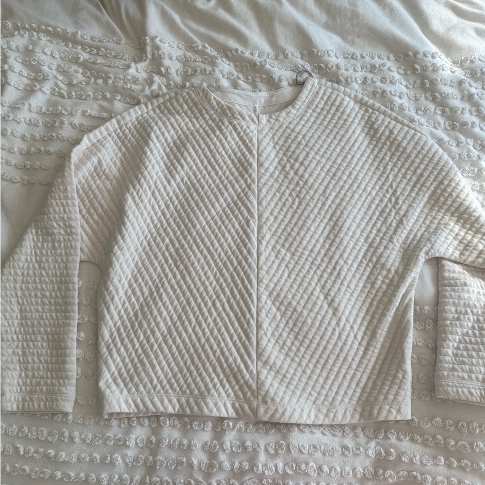 Target Quilted Cream Women's Top